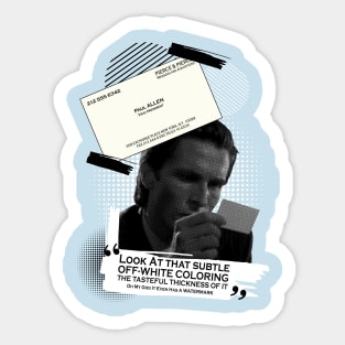 Paul Allen's Business Card Sticker